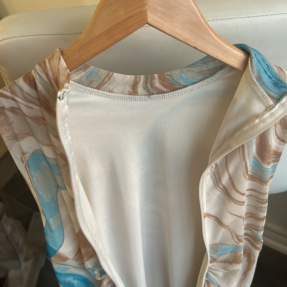 Privy Privately Privileged Ruched Bodycon Multicolour Sleeveless Midi Dress - Picture 11 of 15